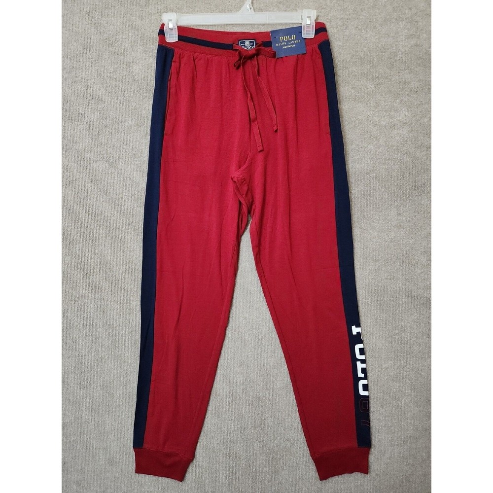 Polo Ralph Lauren Polo 67 Slim Flex Joggers Lounge Pants Mens Medium Red NEW - Picture 2 of 9